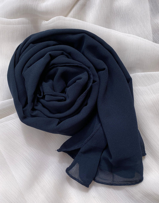 Premium chiffon georgette hijabs (shades of blue)