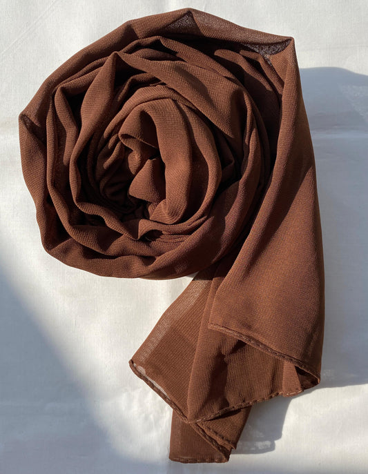 Premium chiffon georgette hijabs (shades of brown)